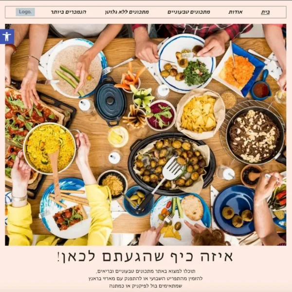 אתר בלוג דגם וויגן